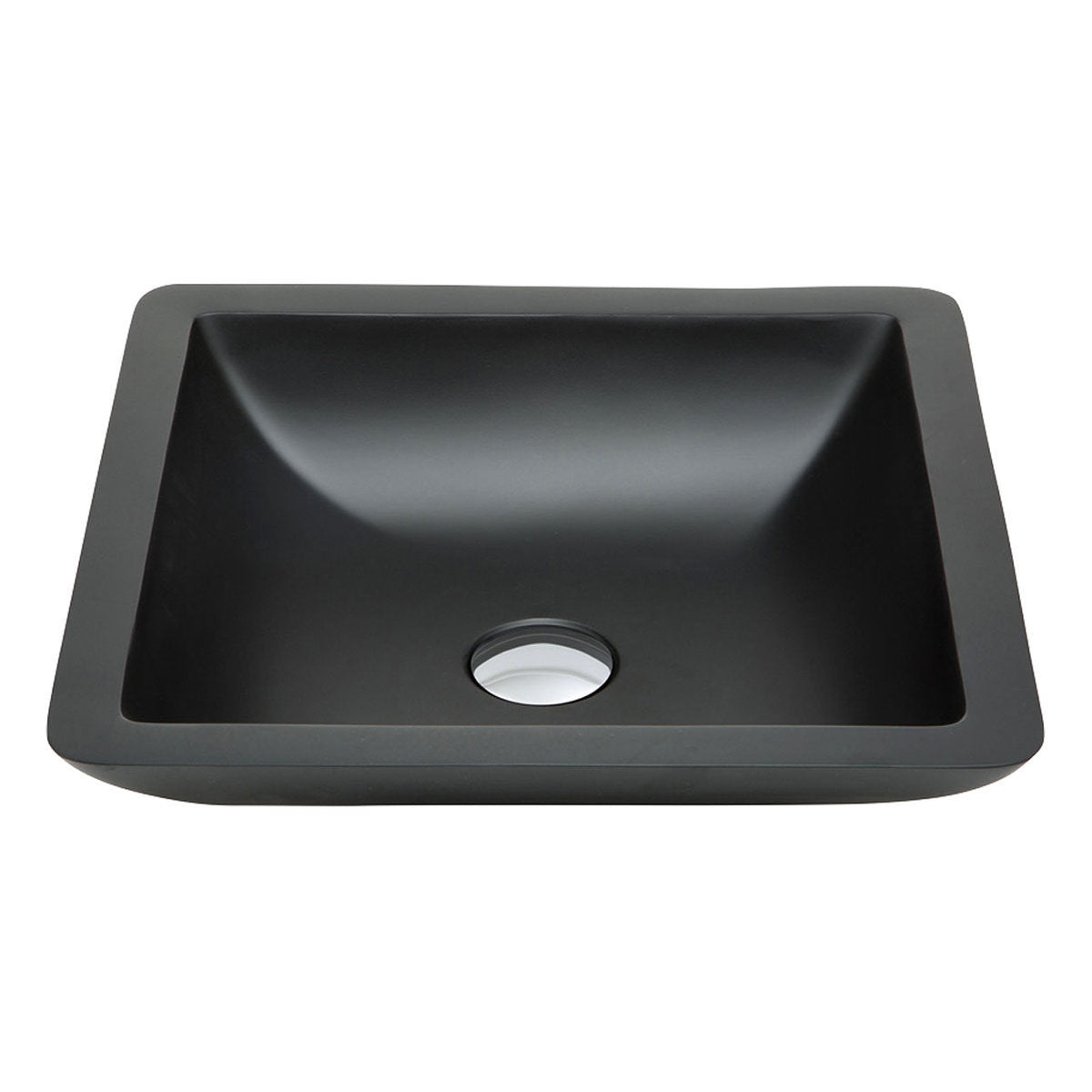 Fienza Classique 420 Solid Surface Above Counter Basin, Matte Black