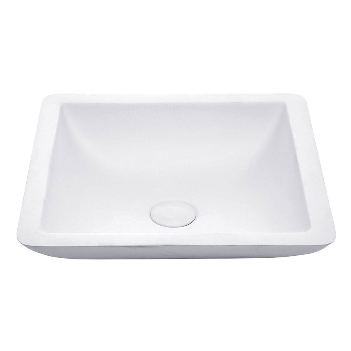 Fienza Classique 420 Solid Surface Above Counter Basin, Matte White