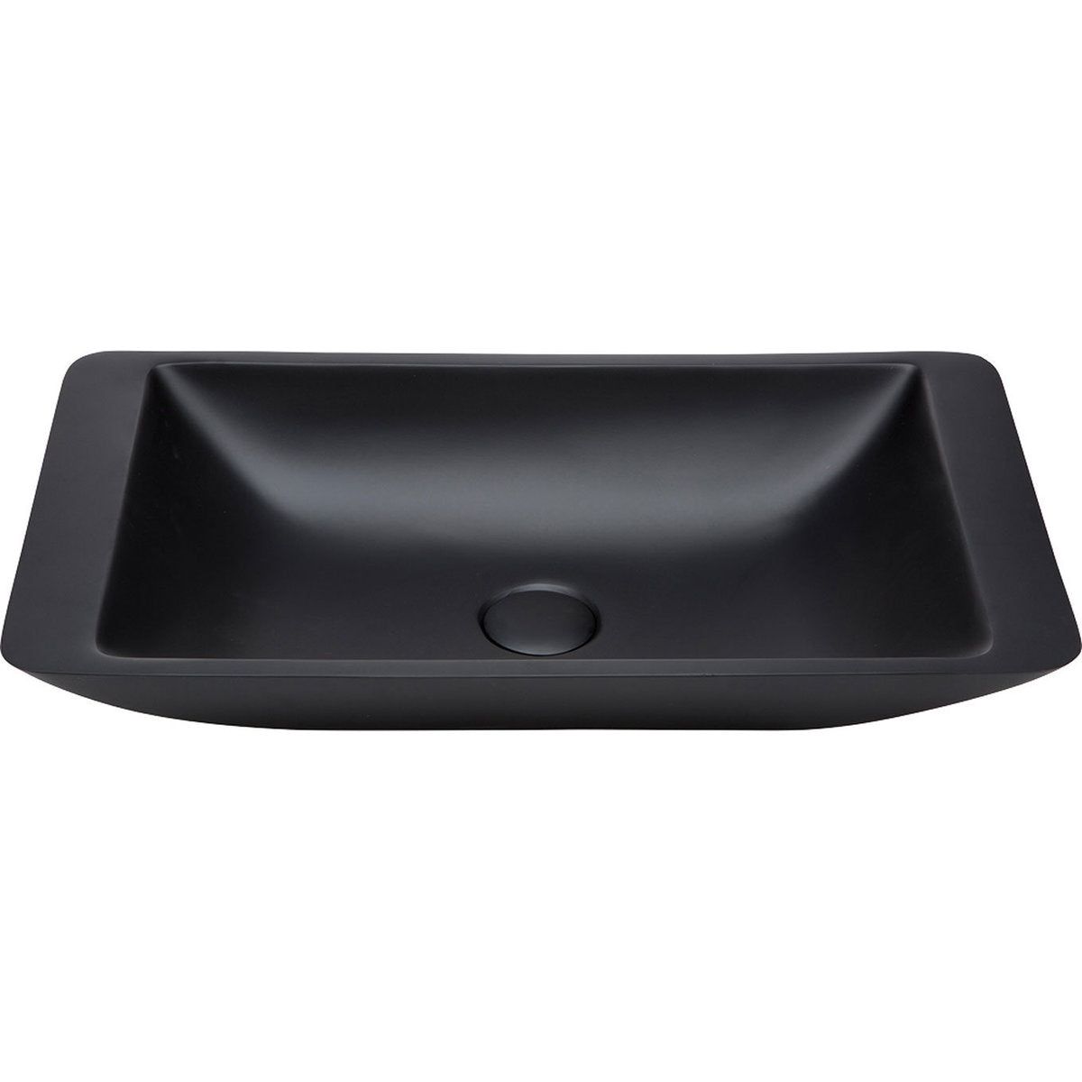 Fienza Classique 600 Solid Surface Above Counter Basin, Matte Black