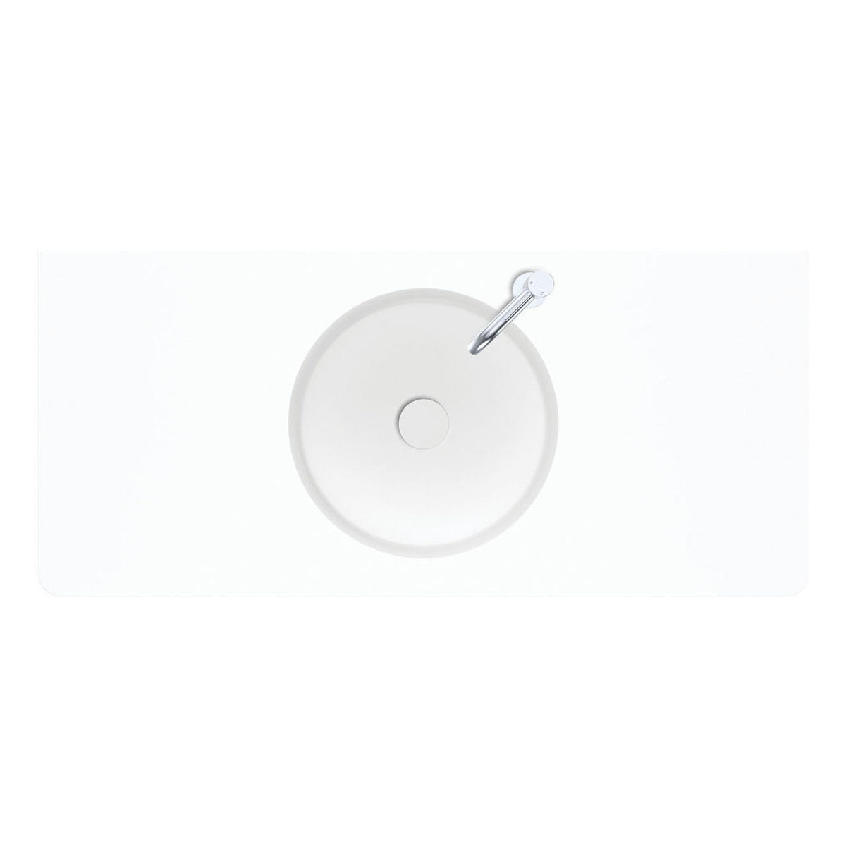 Fienza Encanto 1000 Solid Surface Wall Basin, 1 Tap Hole