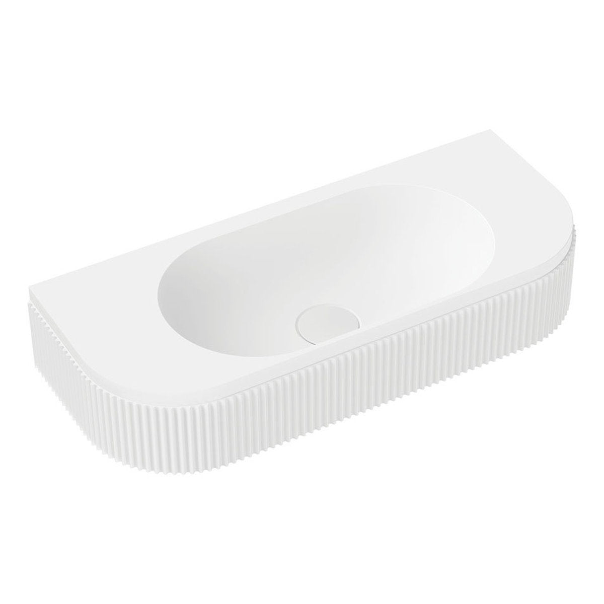 Fienza Minka Solid Surface Wall Basin, No Tap Hole