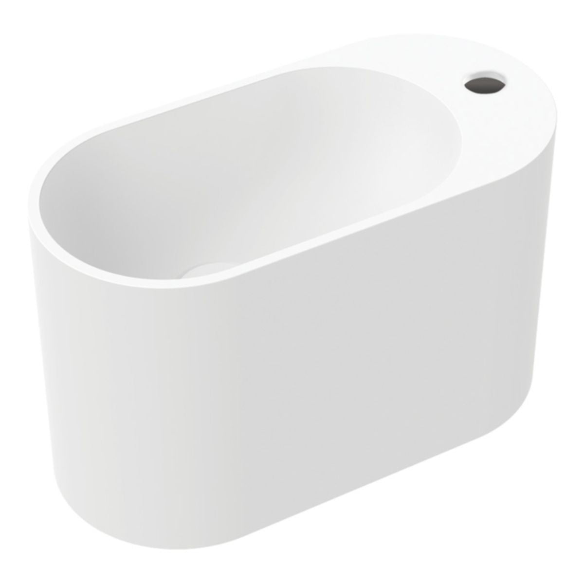 Fienza Ari Solid Surface Wall Basin, 1 Tap Hole