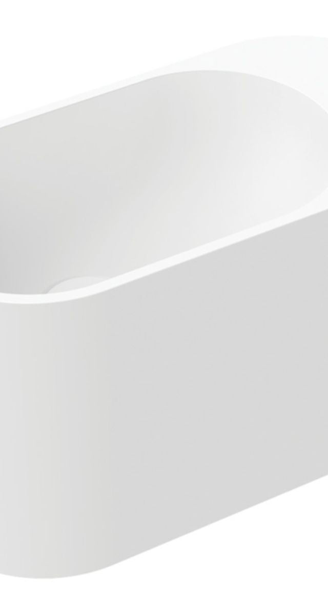 Fienza Ari Solid Surface Wall Basin, No Tap Hole
