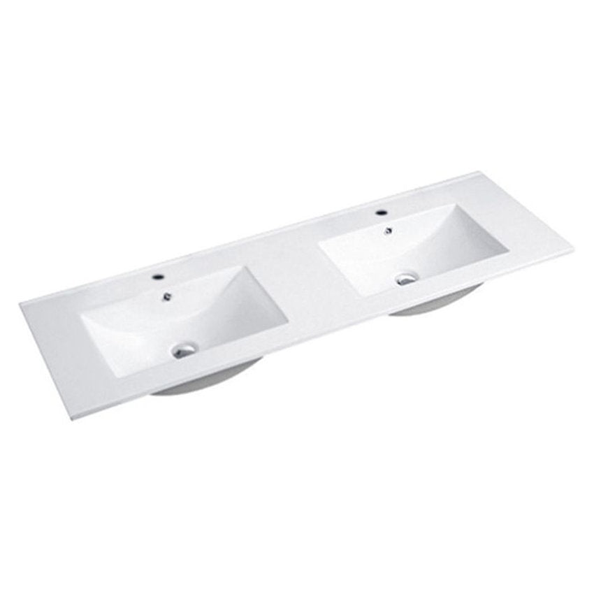 Otti Slim Line Ceramic Top with Taphole & Overflow 1200 Double