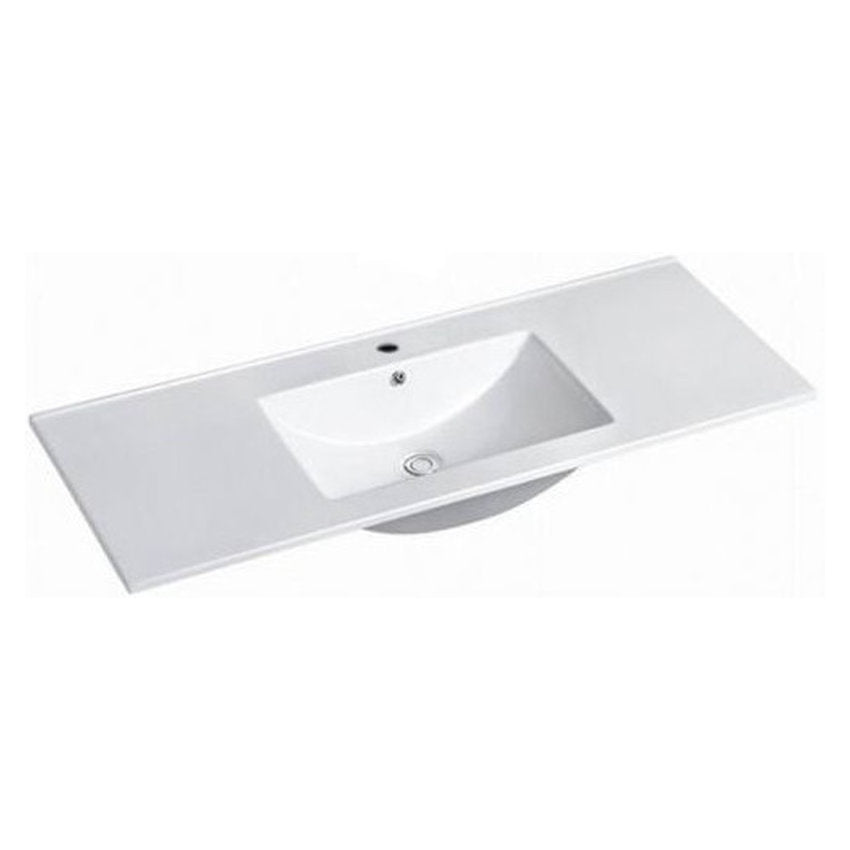 Otti Slim Line Ceramic Top with Taphole & Overflow 1200