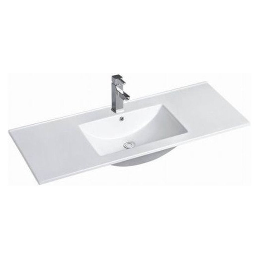 Otti Slim Line Ceramic Top with Taphole & Overflow 1200