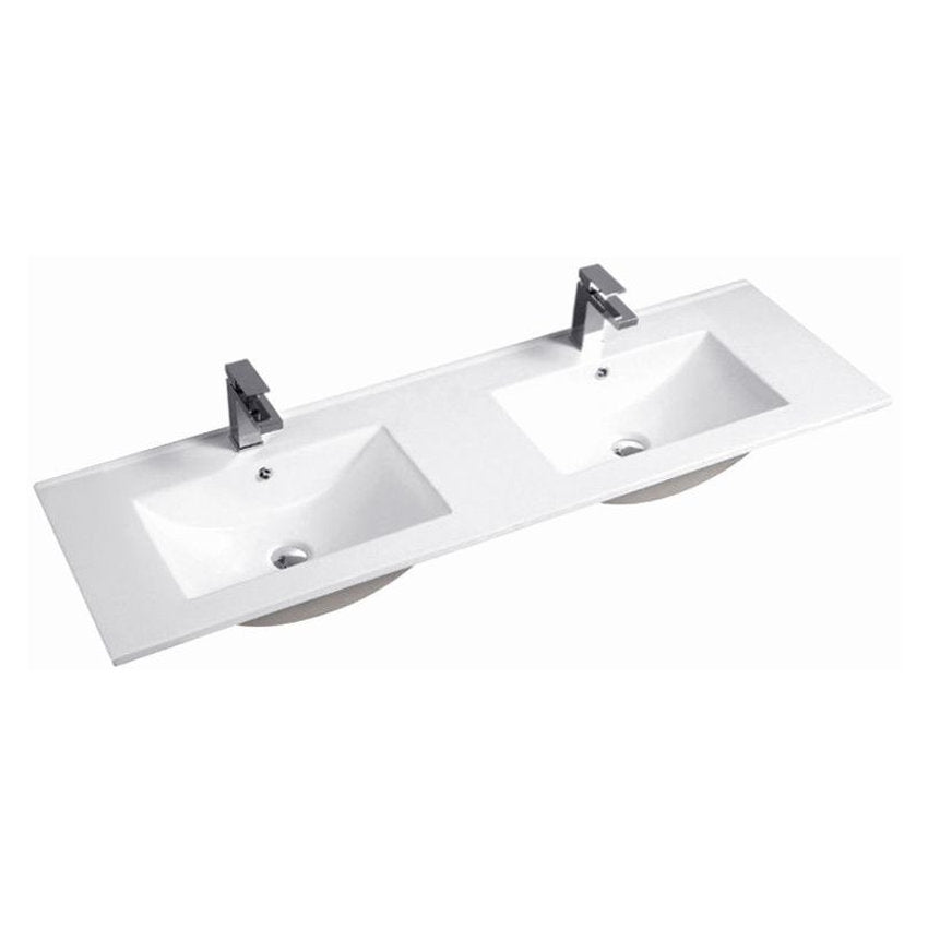 Otti Slim Line Ceramic Top with Taphole & Overflow 1500 Double