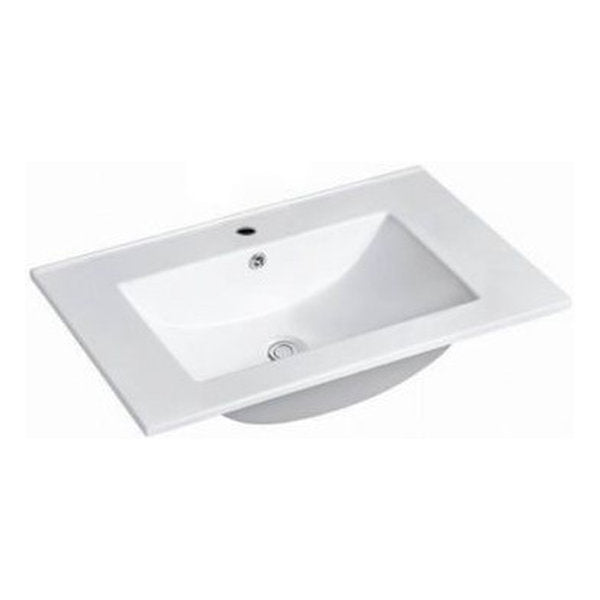 Otti Slim Line Ceramic Top with Taphole & Overflow 600