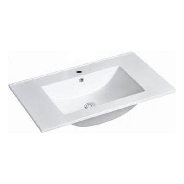 Otti Slim Line Ceramic Top with Taphole & Overflow 750