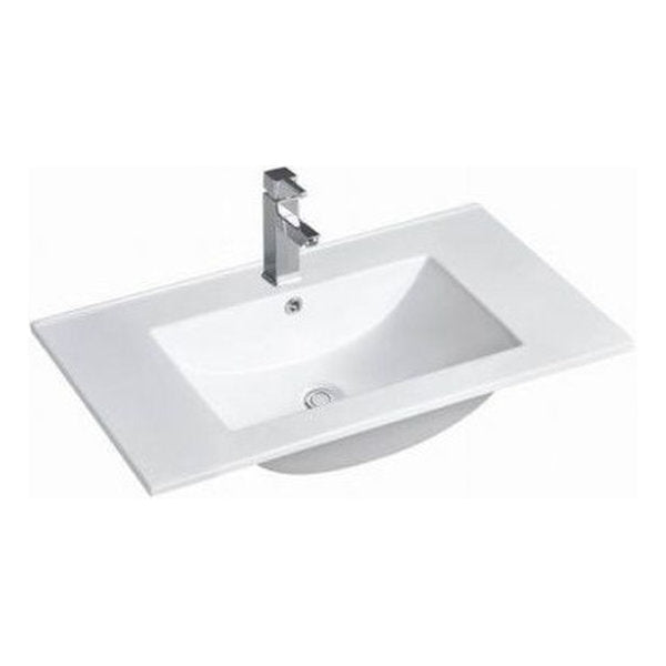 Otti Slim Line Ceramic Top with Taphole & Overflow 750