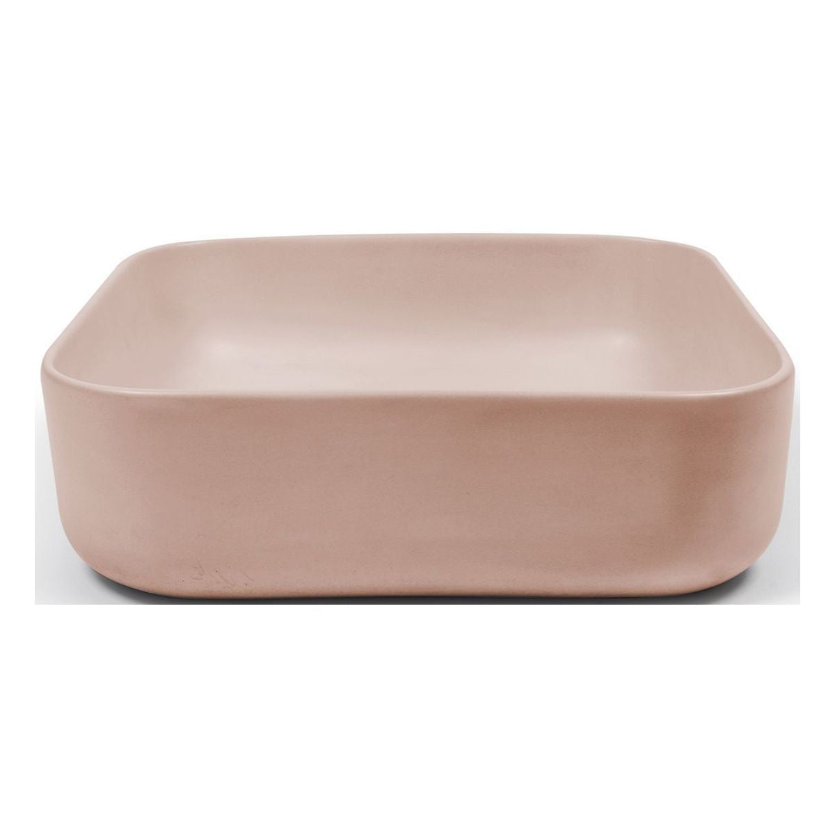 Nood Surface Mount Cube Basin in Blush Pink