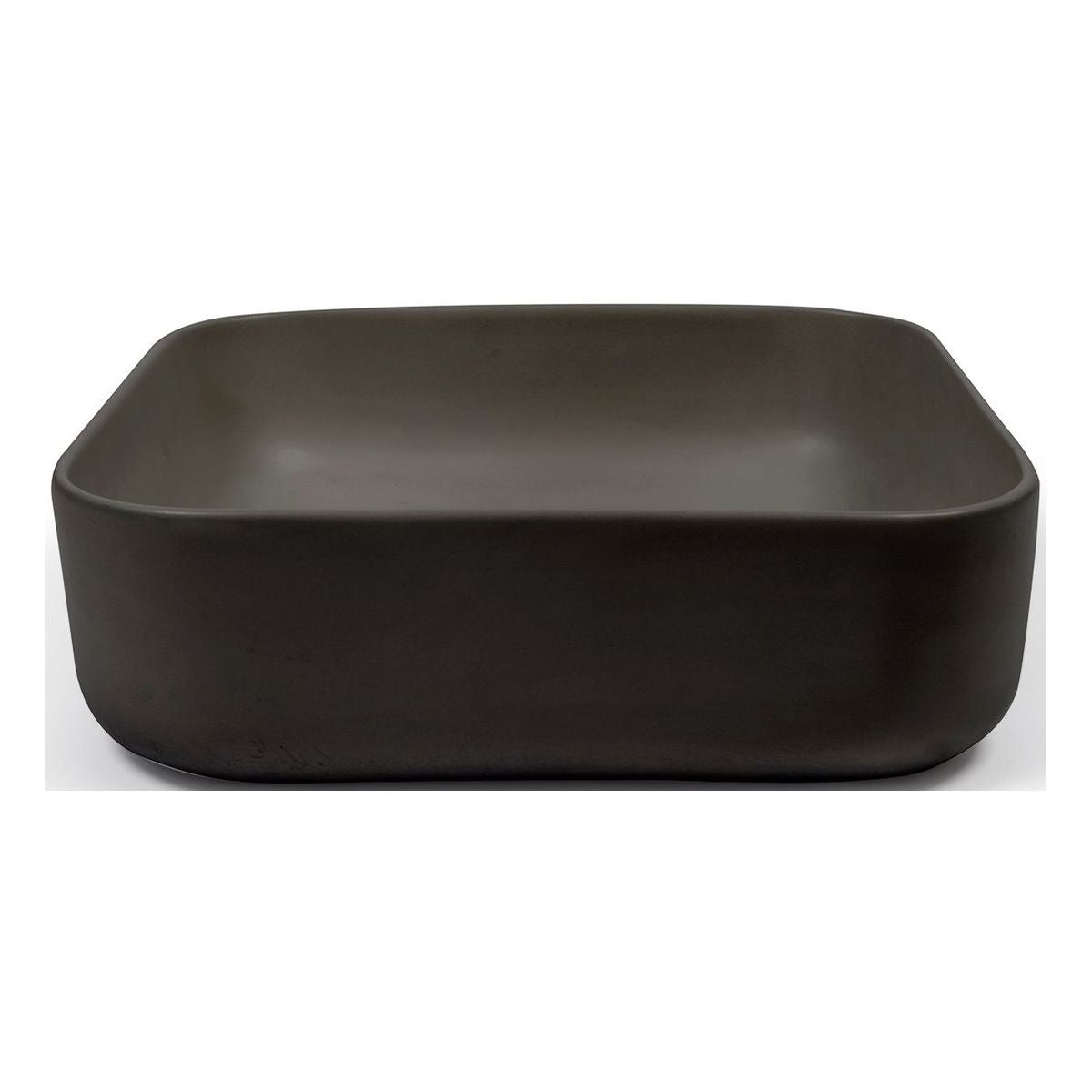 Nood Surface Mount Cube Basin in Charcoal