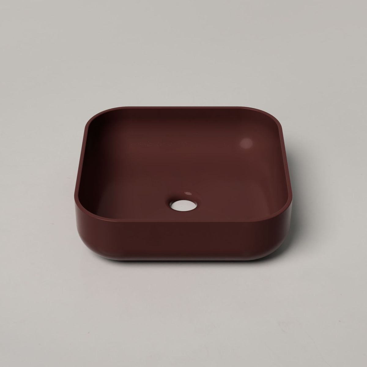 Nood Surface Mount Cube Basin in Clay