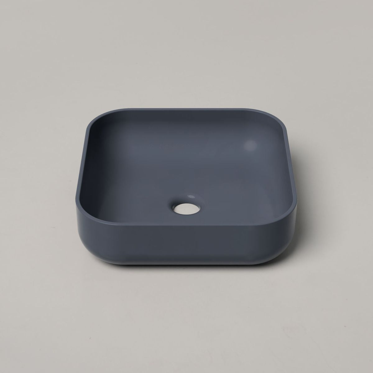 Nood Surface Mount Cube Basin in Copan Blue
