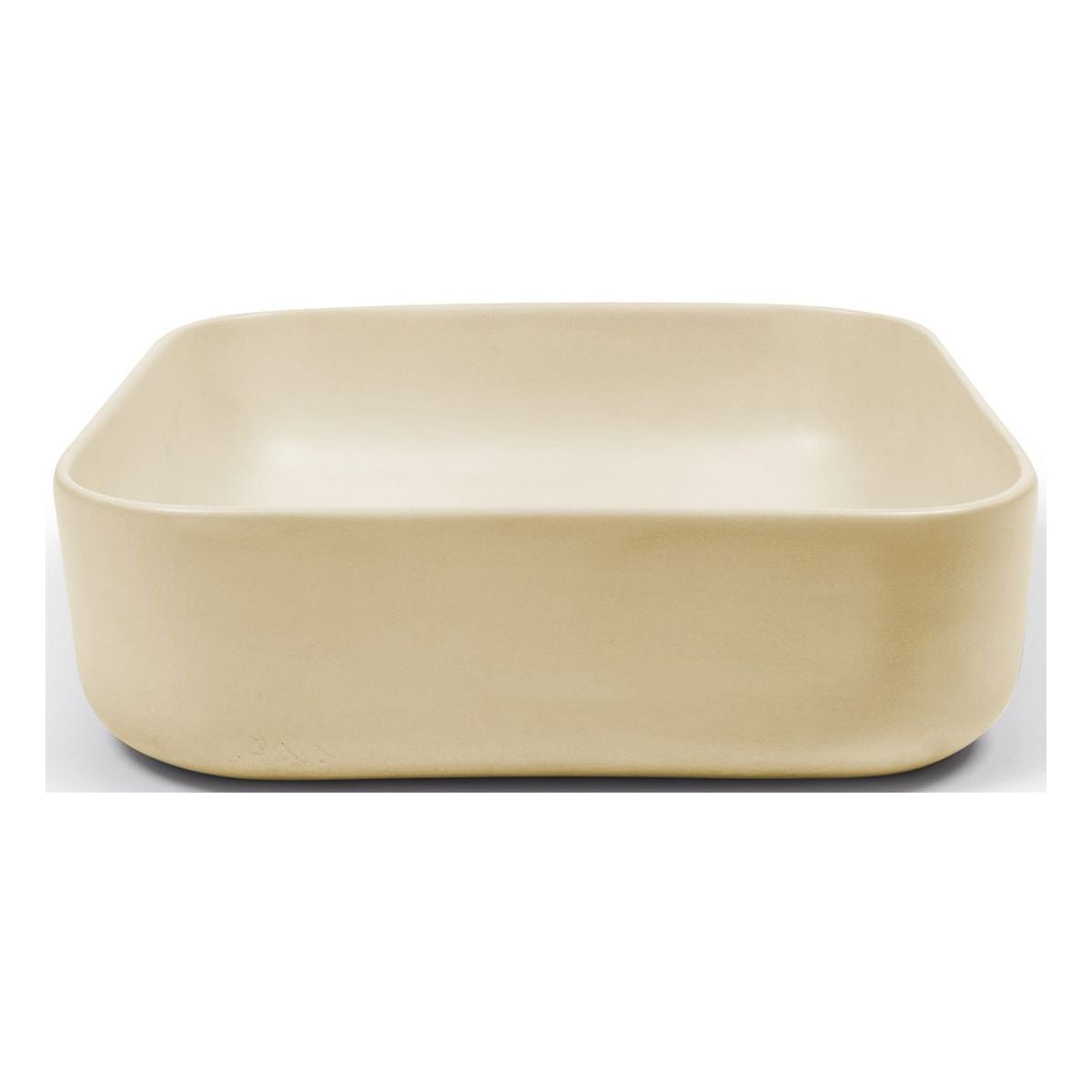 Nood Surface Mount Cube Basin in Custard