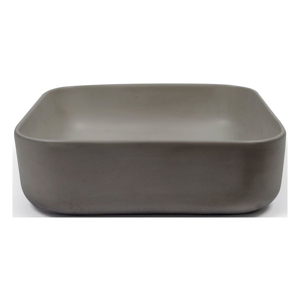 Nood Surface Mount Cube Basin in Mid Tone Grey