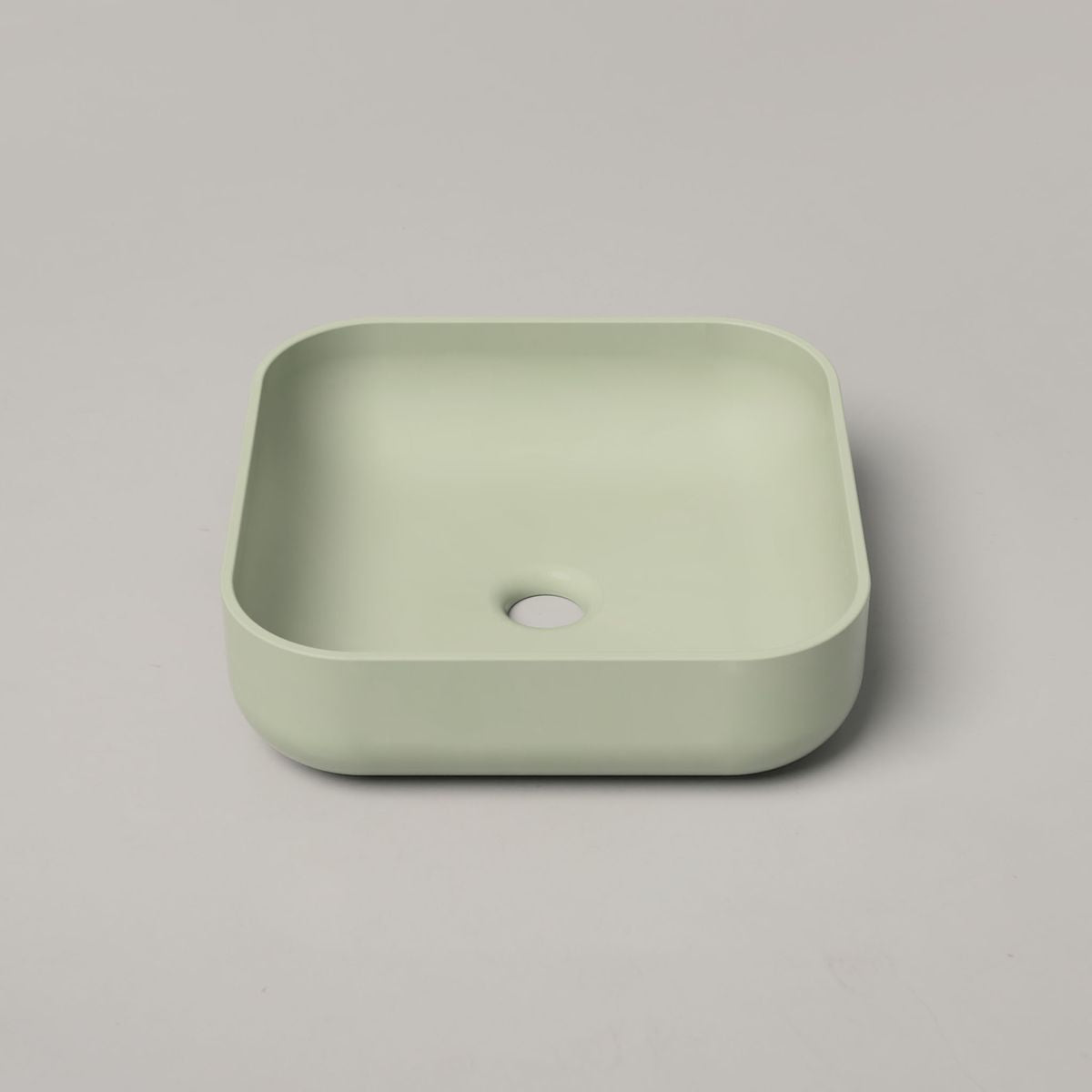 Nood Surface Mount Cube Basin in Mint