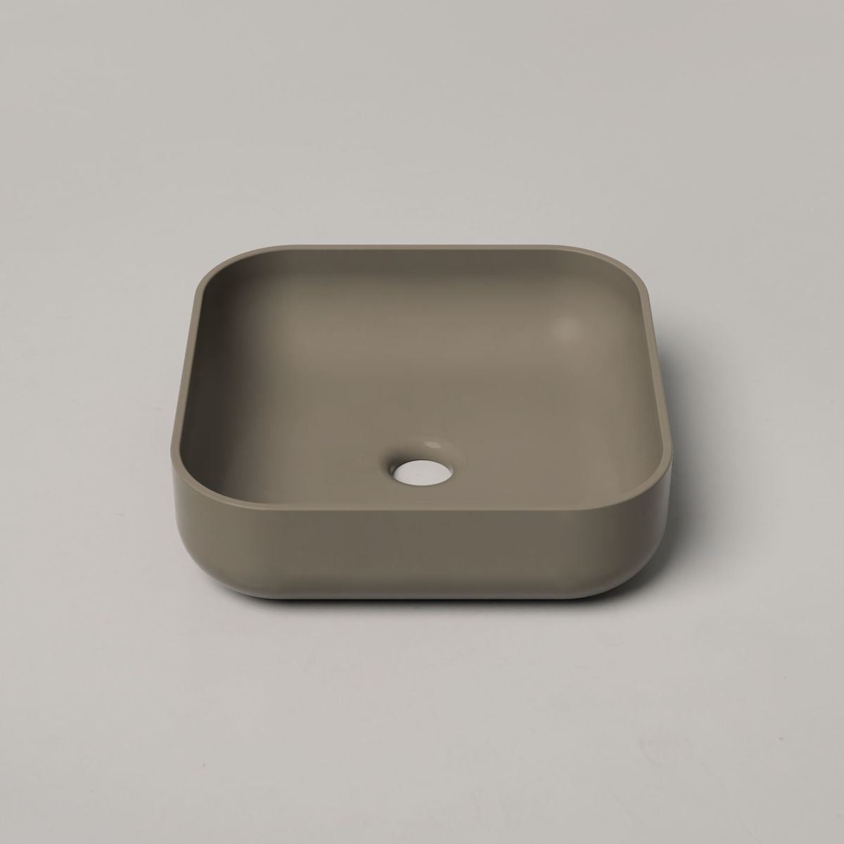 Nood Surface Mount Cube Basin in Olive