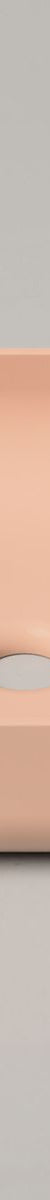 Nood Surface Mount Cube Basin in Pastel Peach