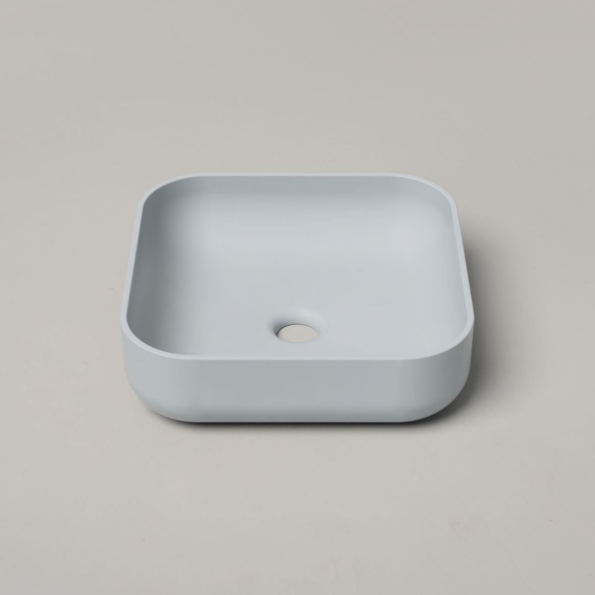 Nood Surface Mount Cube Basin in Powder Blue