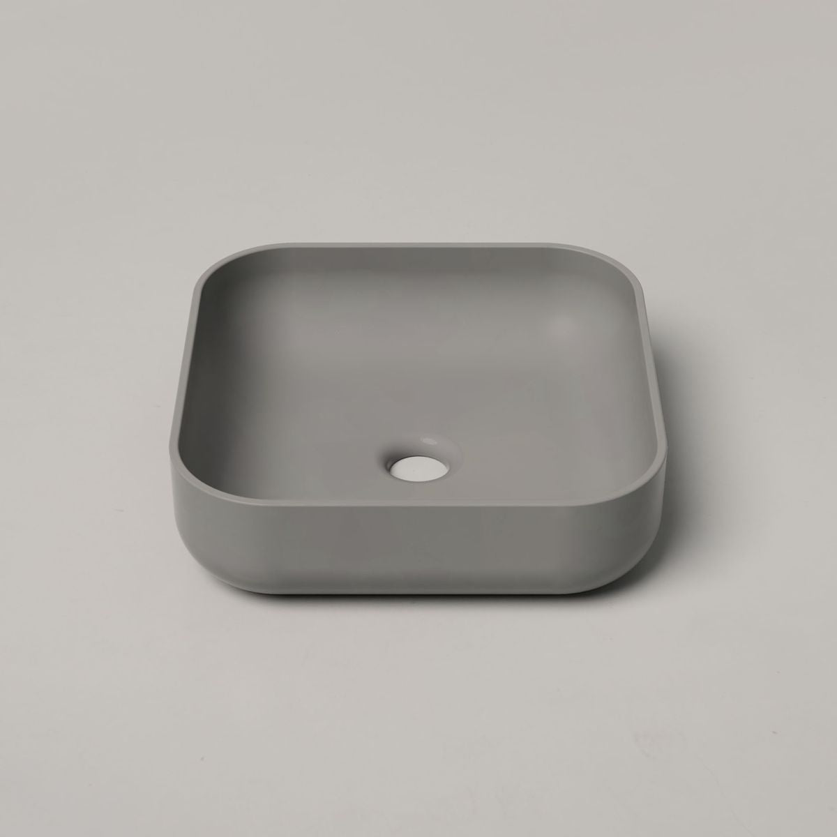Nood Surface Mount Cube Basin in Sky Grey