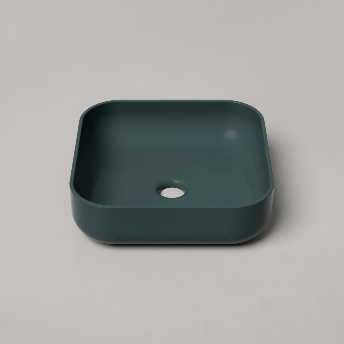 Nood Surface Mount Cube Basin in Teal