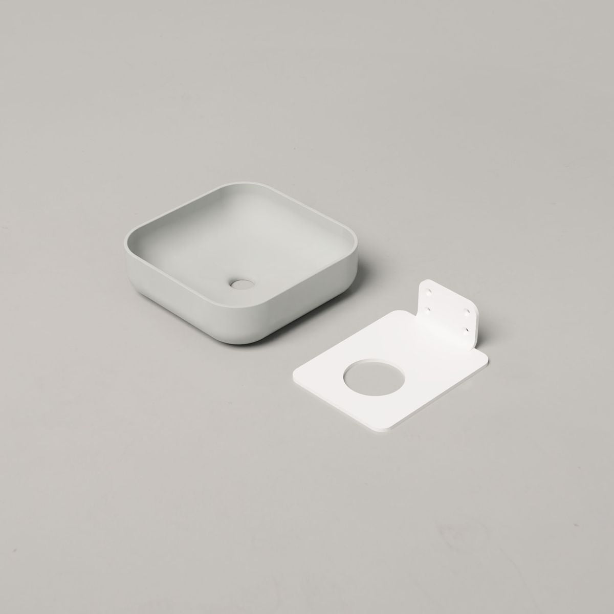 Nood Wall Mount Cube Basin in Cloud