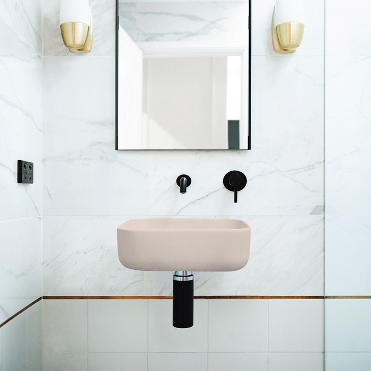 Nood Wall Mount Cube Basin in Nood