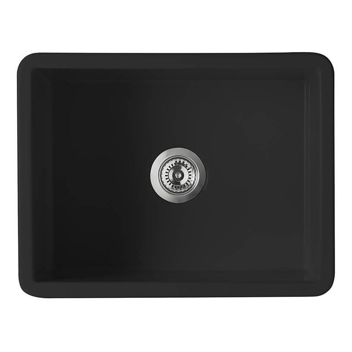 Turner Hastings Cuisine 60 x 46 Inset/Undermount Fine Fireclay Matte Black Sink
