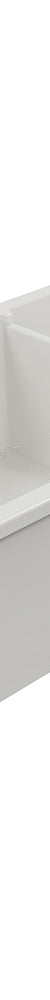 Cuisine 93 x 48 One and a Half Bowl Inset / Undermount Fine Fireclay Matte White Sink with Overflow
