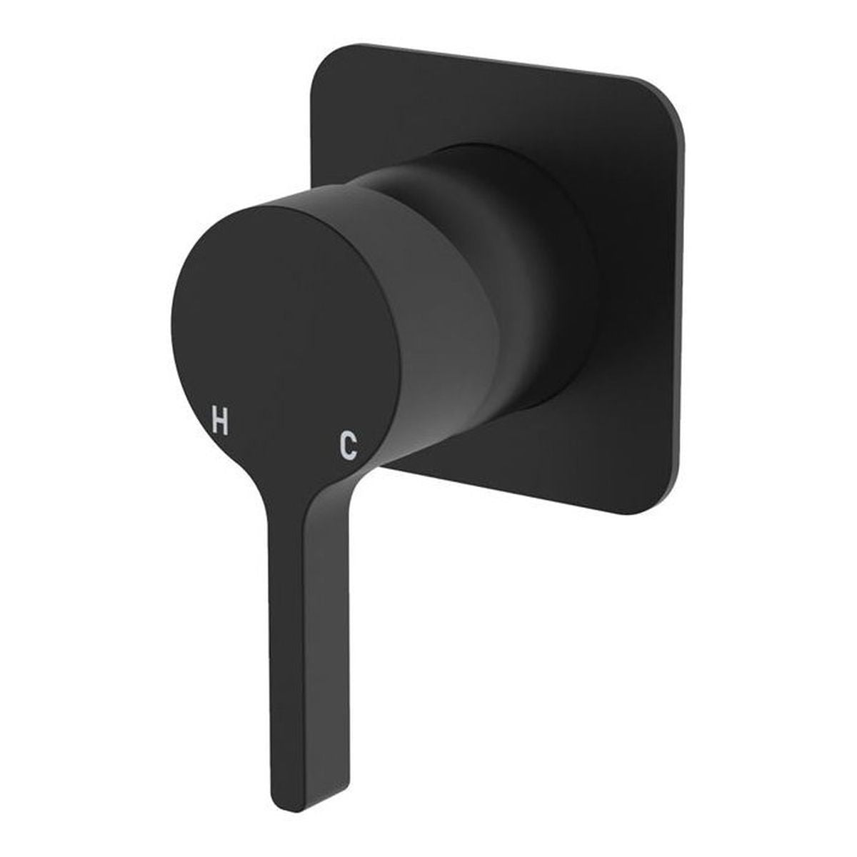 Fienza Sansa Wall Mixer Dress Kit, Square Plate, Matte Black