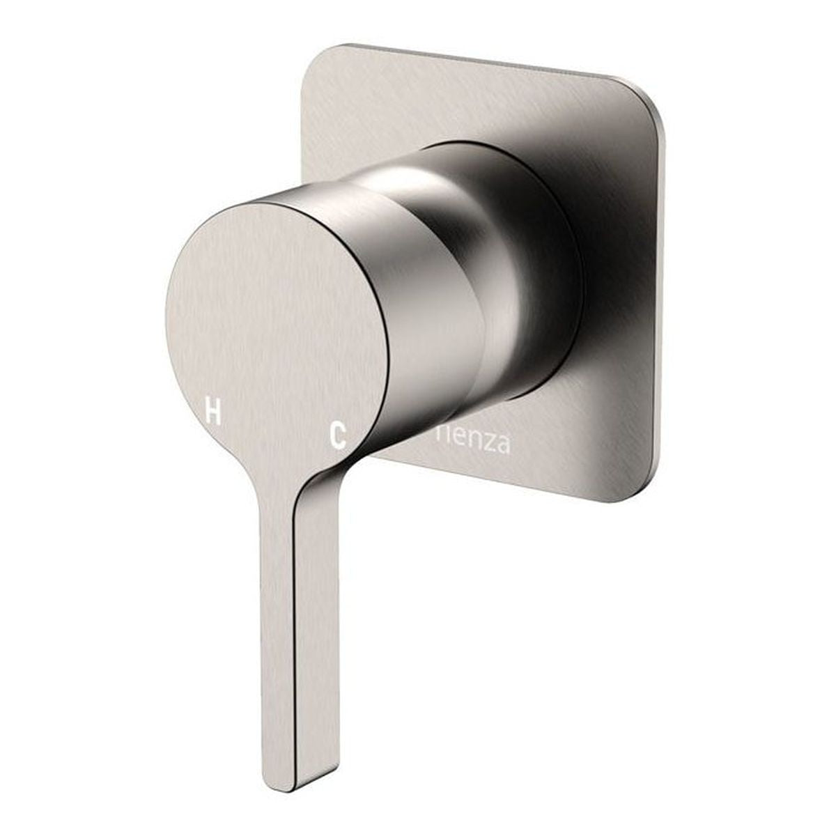 Fienza Sansa Wall Mixer Dress Kit, Square Plate, Brushed Nickel