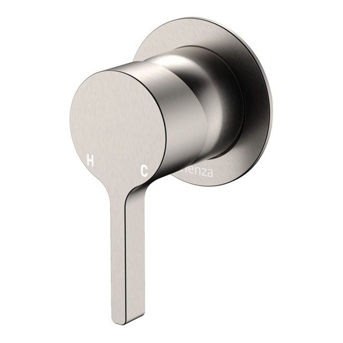 Fienza Sansa Wall Mixer Dress Kit, Small Round Plate, Brushed Nickel