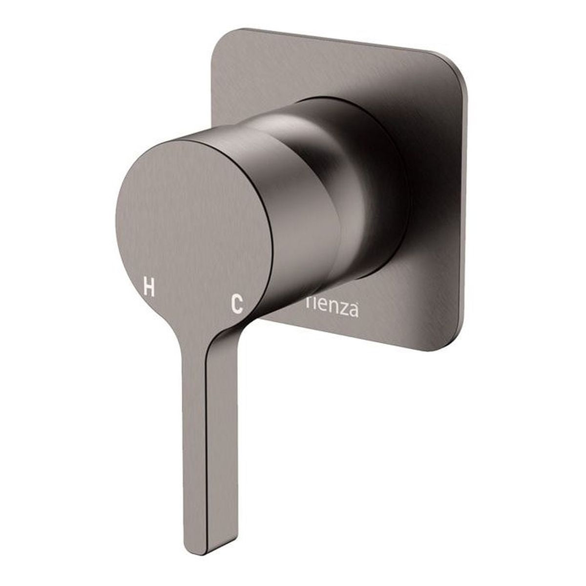 Fienza Sansa Wall Mixer Dress Kit, Square Plate, Gun Metal