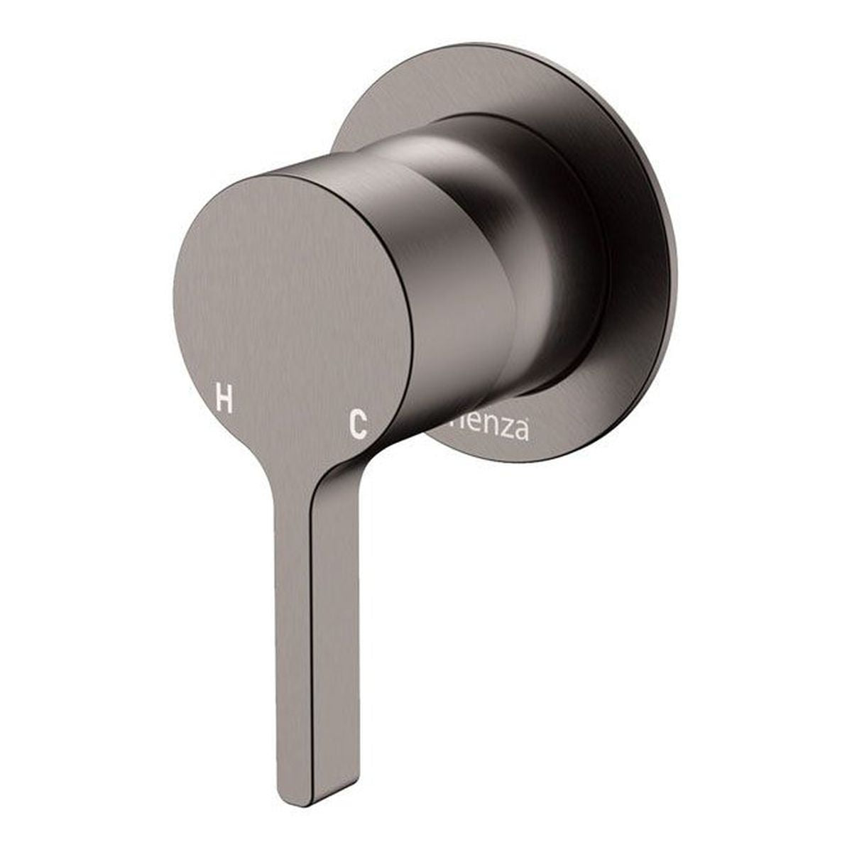 Fienza Sansa Wall Mixer Dress Kit, Small Round Plate, Gun Metal