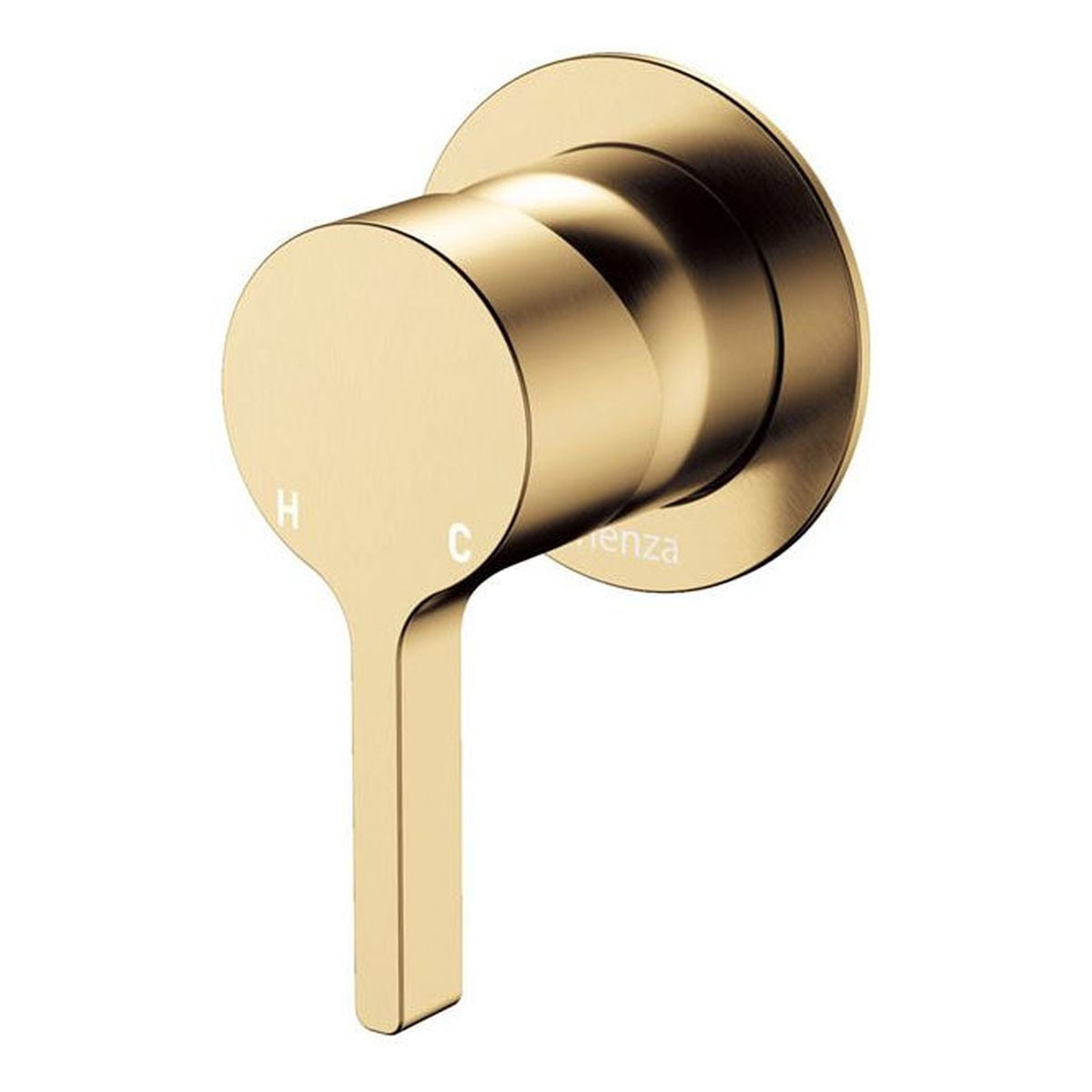 Fienza Sansa Wall Mixer Dress Kit, Small Round Plate, Urban Brass