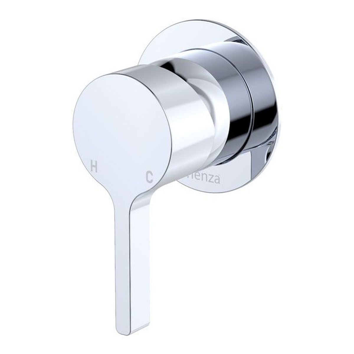 Fienza Sansa Wall Mixer Dress Kit, Small Round Plate, Chrome