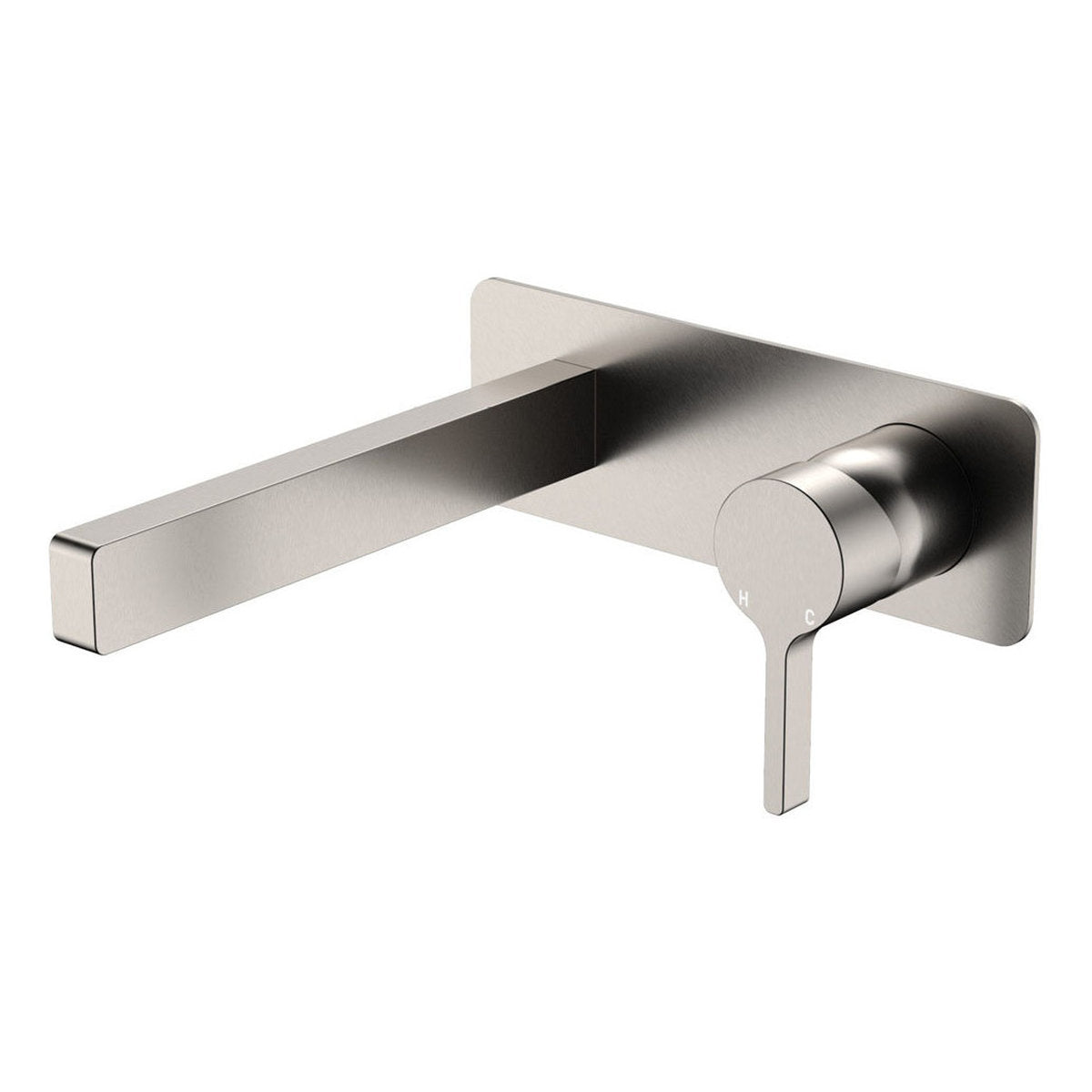 Fienza Sansa Wall Basin Mixer Dress Kit, Rectangular Plate, Gun Metal