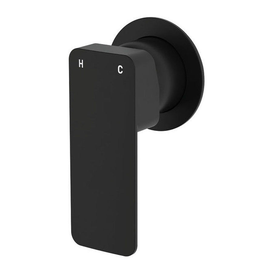 Fienza Tono Wall Mixer Dress Kit, Matte Black, Small Round Plate