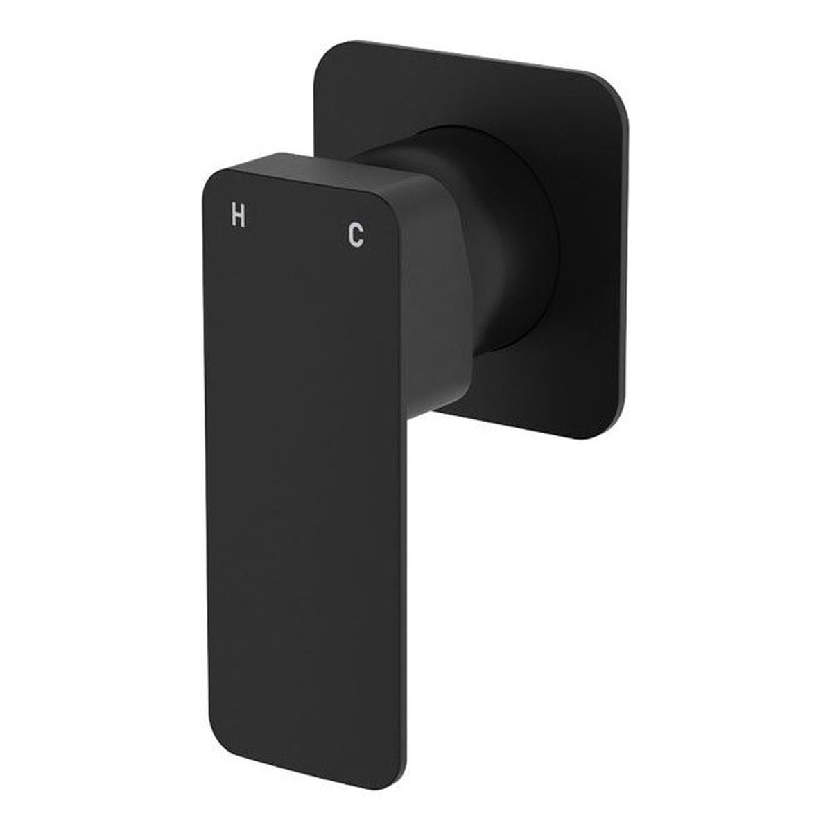 Fienza Tono Wall Mixer Dress Kit, Matte Black, Square Plate