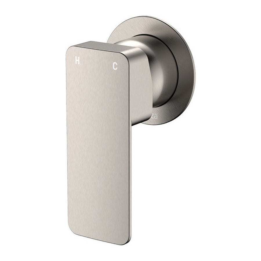 Fienza Tono Wall Mixer Dress Kit, Brushed Nickel, Small Round Plate