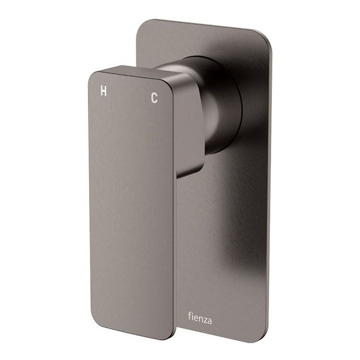 Fienza Tono Wall Mixer Dress Kit, Gun Metal, Rectangular Plate