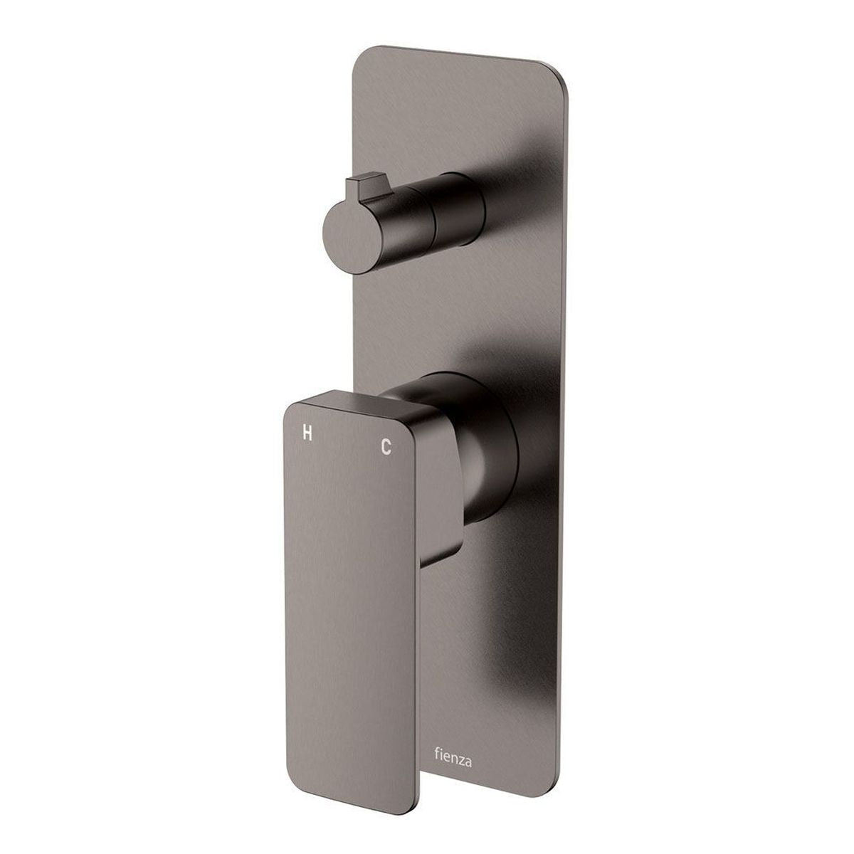Fienza Tono Wall Diverter Mixer Dress Kit, Gun Metal, Rectangular Plate