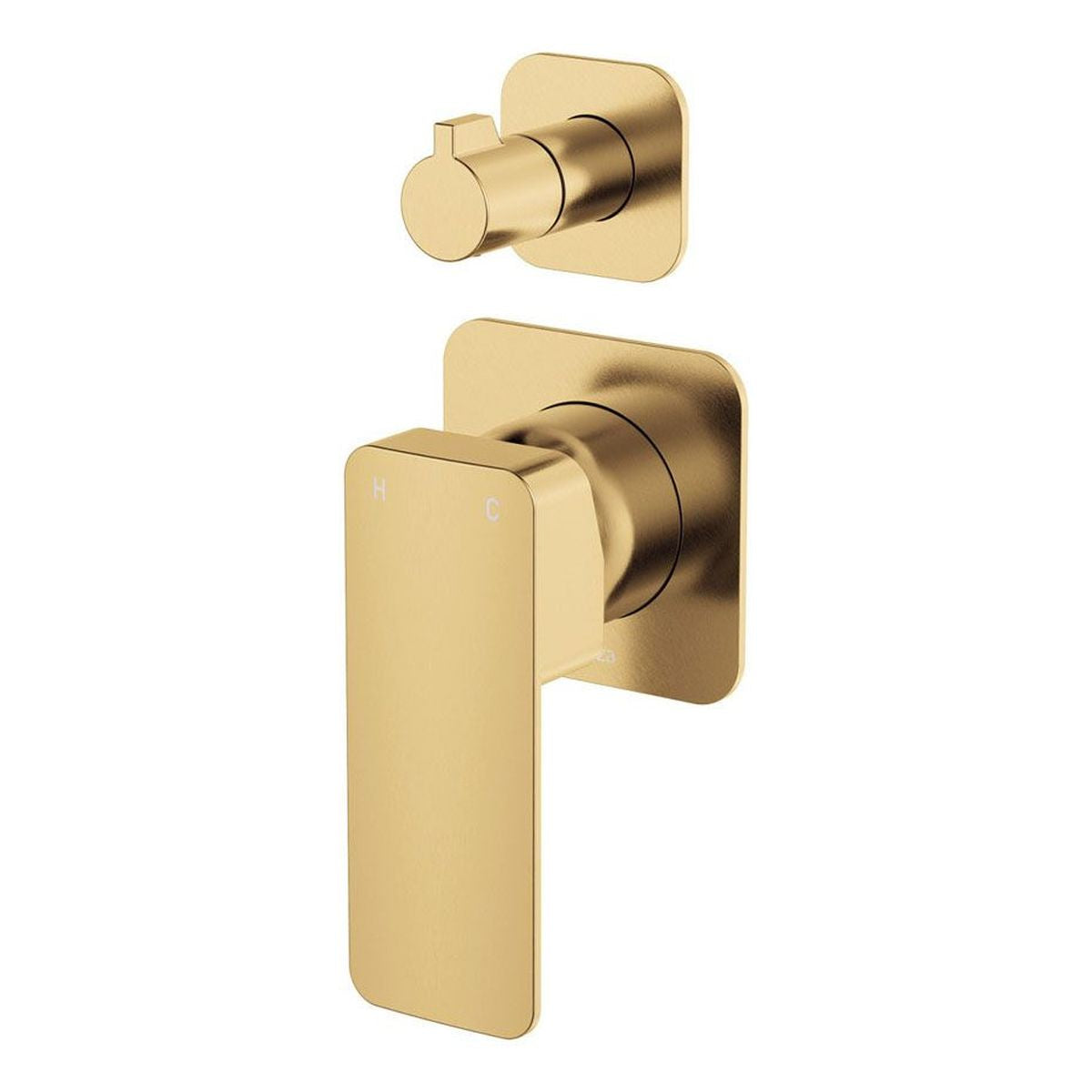Fienza Tono Wall Diverter Mixer Dress Kit, Urban Brass, Square Plates