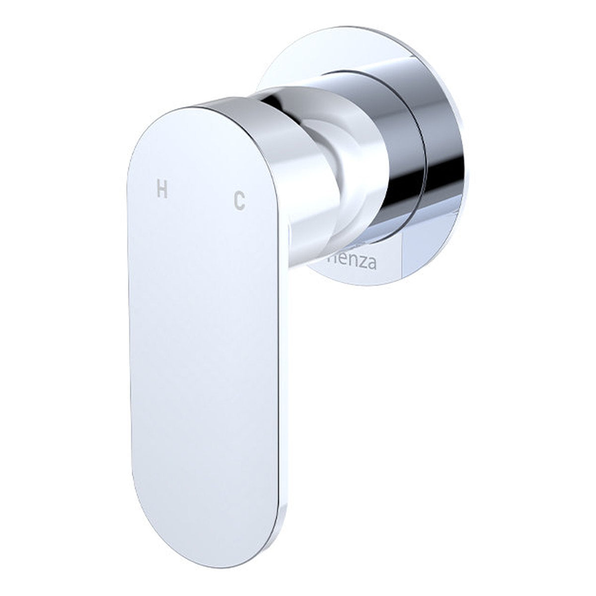 Fienza Empire Slim Wall Mixer Dress Kit, Round Plate, Chrome