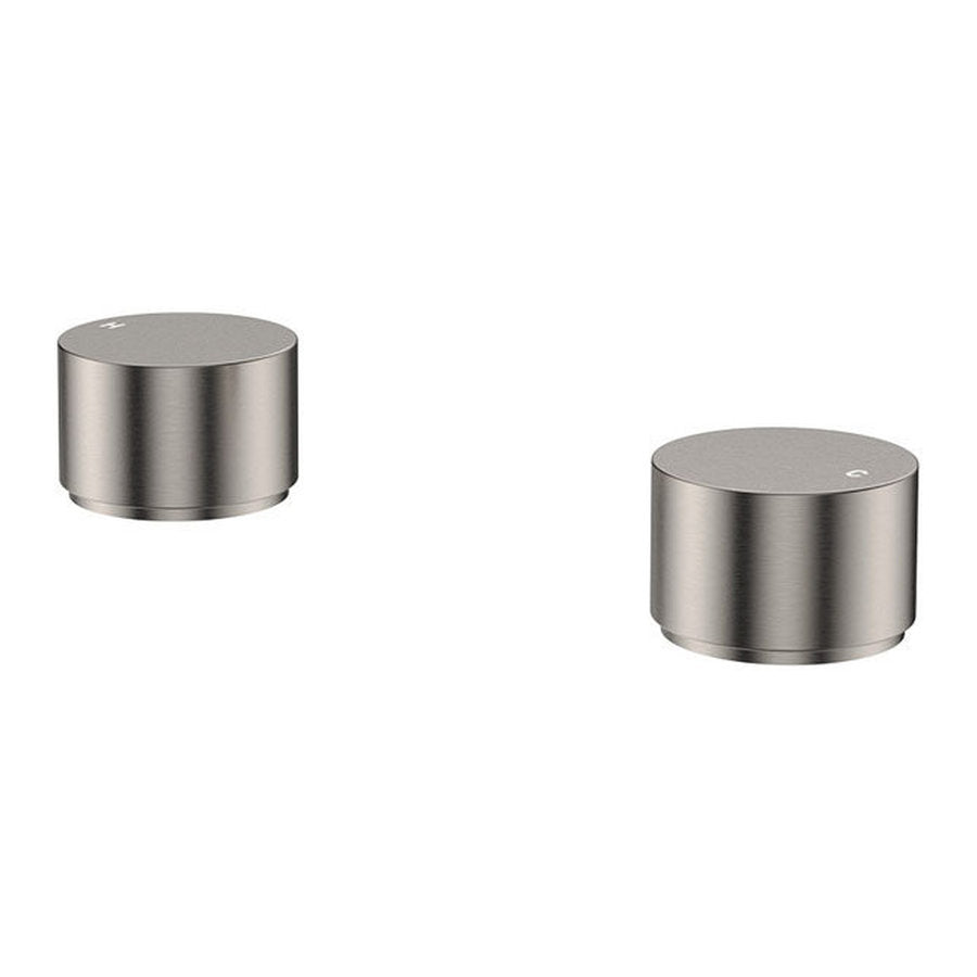 Fienza Kaya Round Hob Taps, Dress Kit, Brushed Nickel