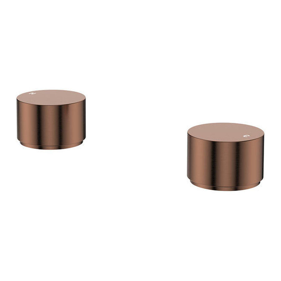 Fienza Kaya Round Hob Taps, Dress Kit, Brushed Copper