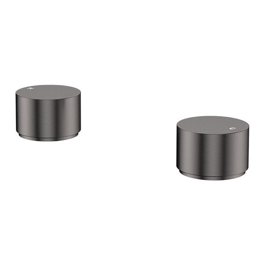 Fienza Kaya Round Hob Taps, Dress Kit, Gun Metal