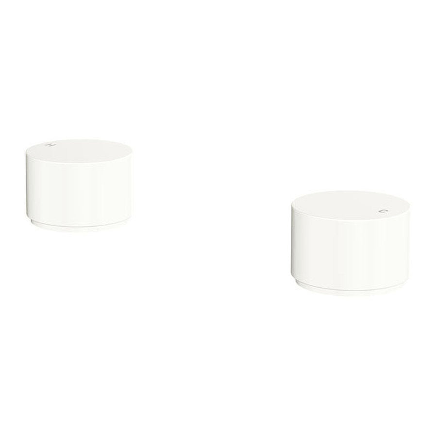 Fienza Kaya Round Hob Taps, Dress Kit, Matte White