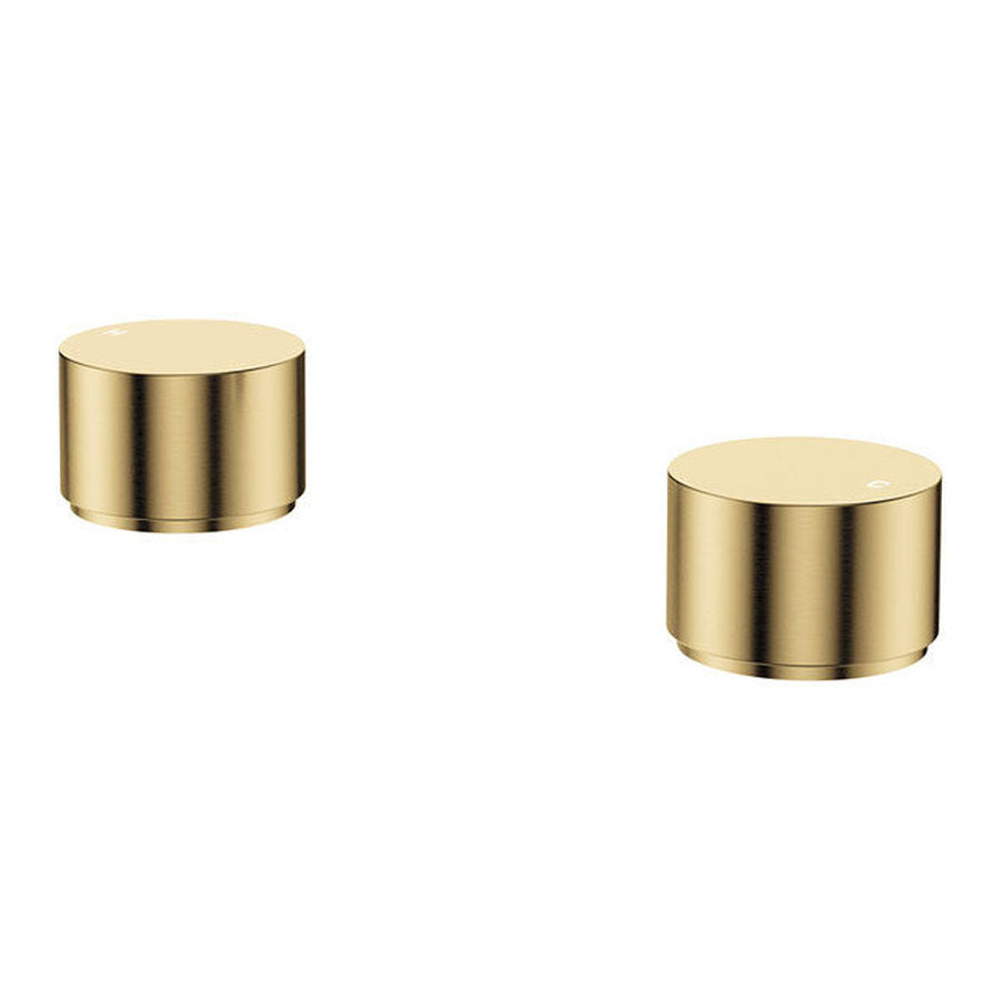 Fienza Kaya Round Hob Taps, Dress Kit, Urban Brass